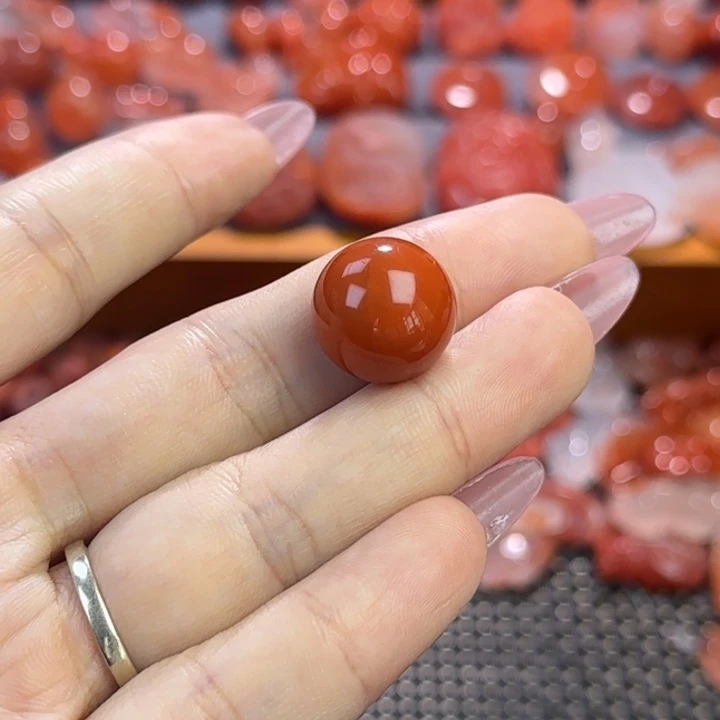 南红玛瑙未镶嵌牌子单珠