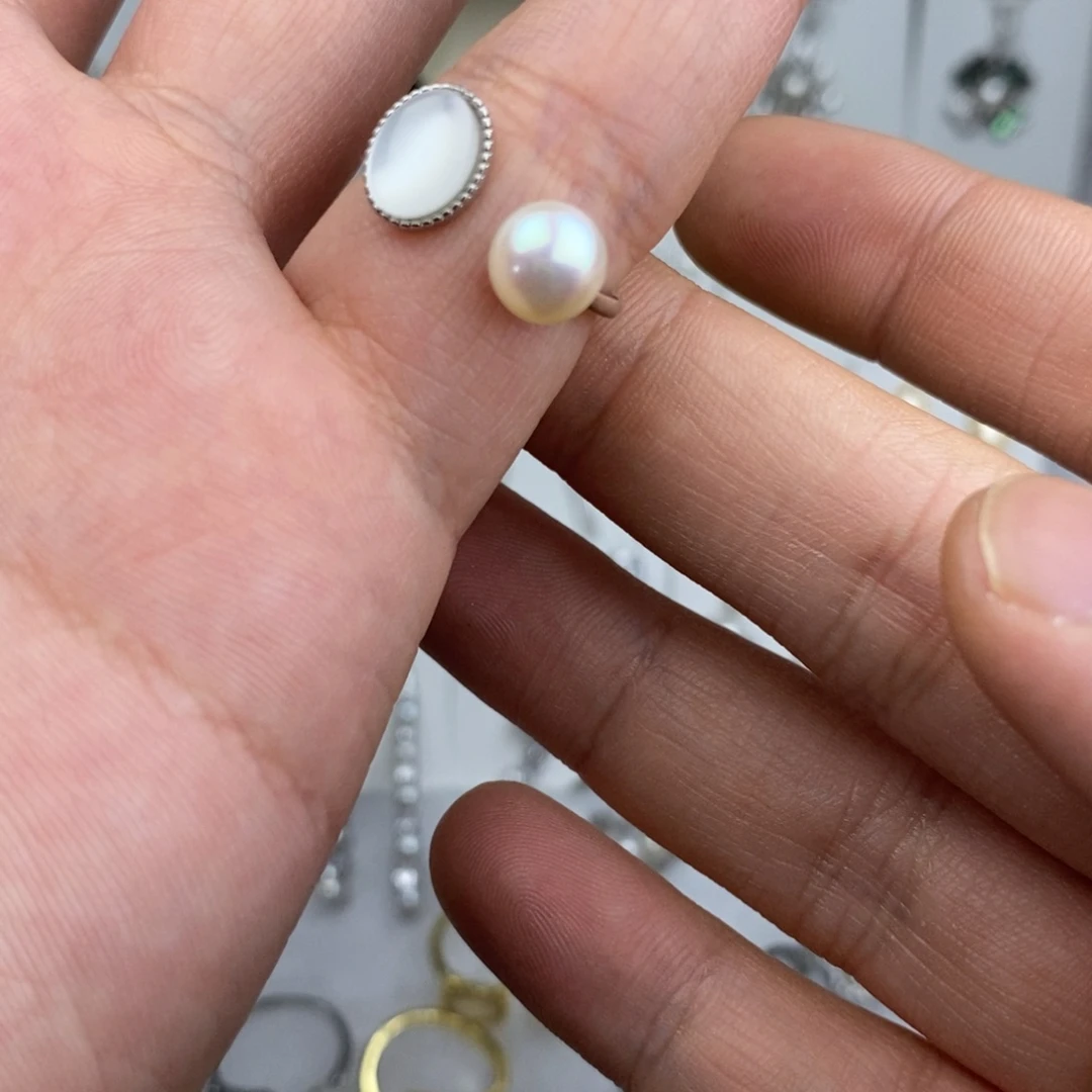 耳坠未镶嵌淡水珍珠