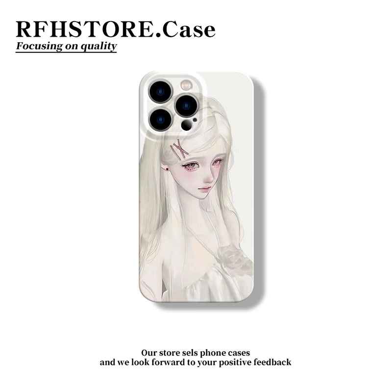 闪度侠动漫吊带少女适用苹果16/15promax手机壳华为vivo小米oppo