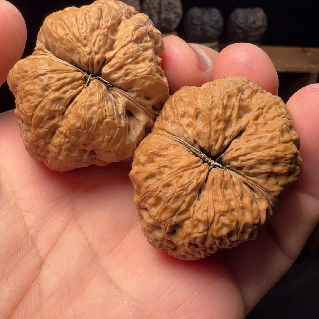 吊坠文玩核桃凹底石壶41mm