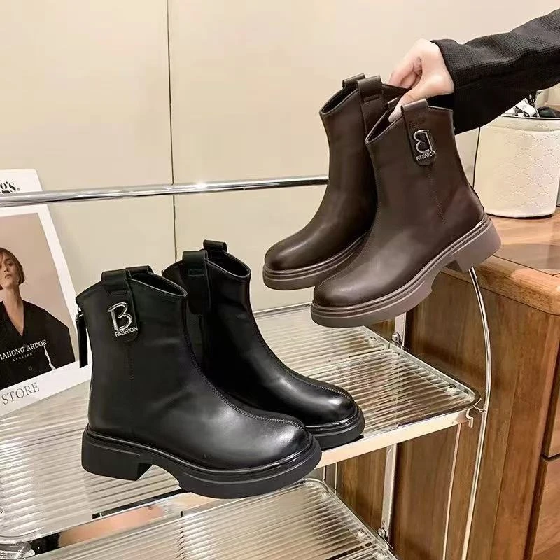 巨圣朵朵蕾新款韩版加绒短靴18-5