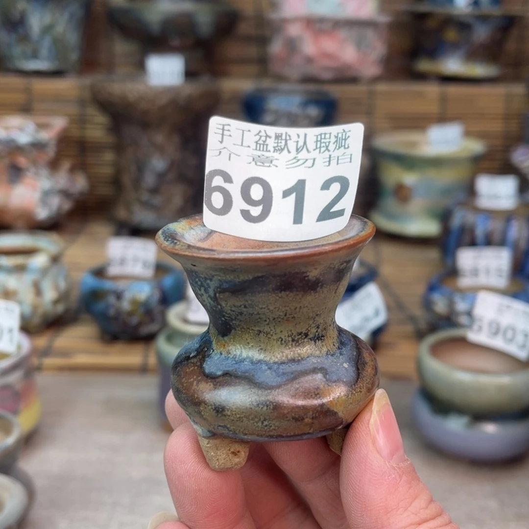 手工花盆默认瑕疵完美者勿拍