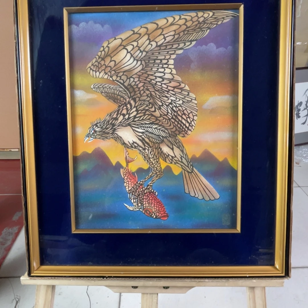 中古框画不退不换有微瑕