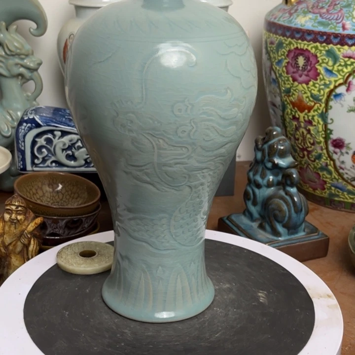 紫砂花瓶瓷器瓷器