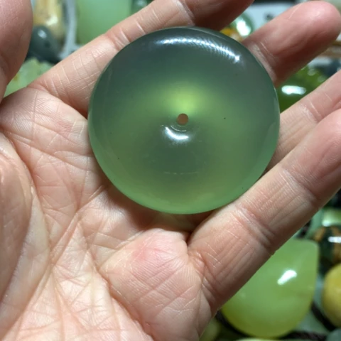 蛇纹石玉未镶嵌手把件