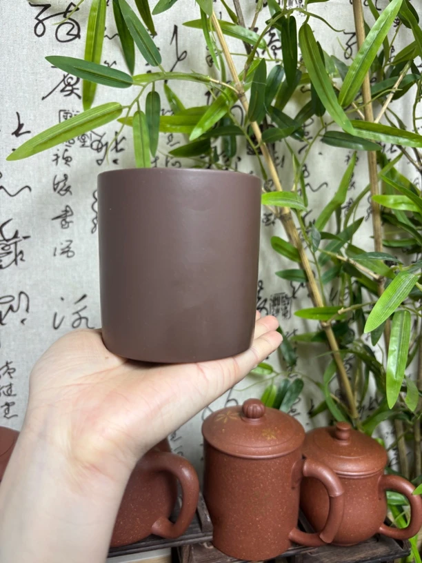 宜兴原矿野山红泥手握杯（大容量250CC左右）