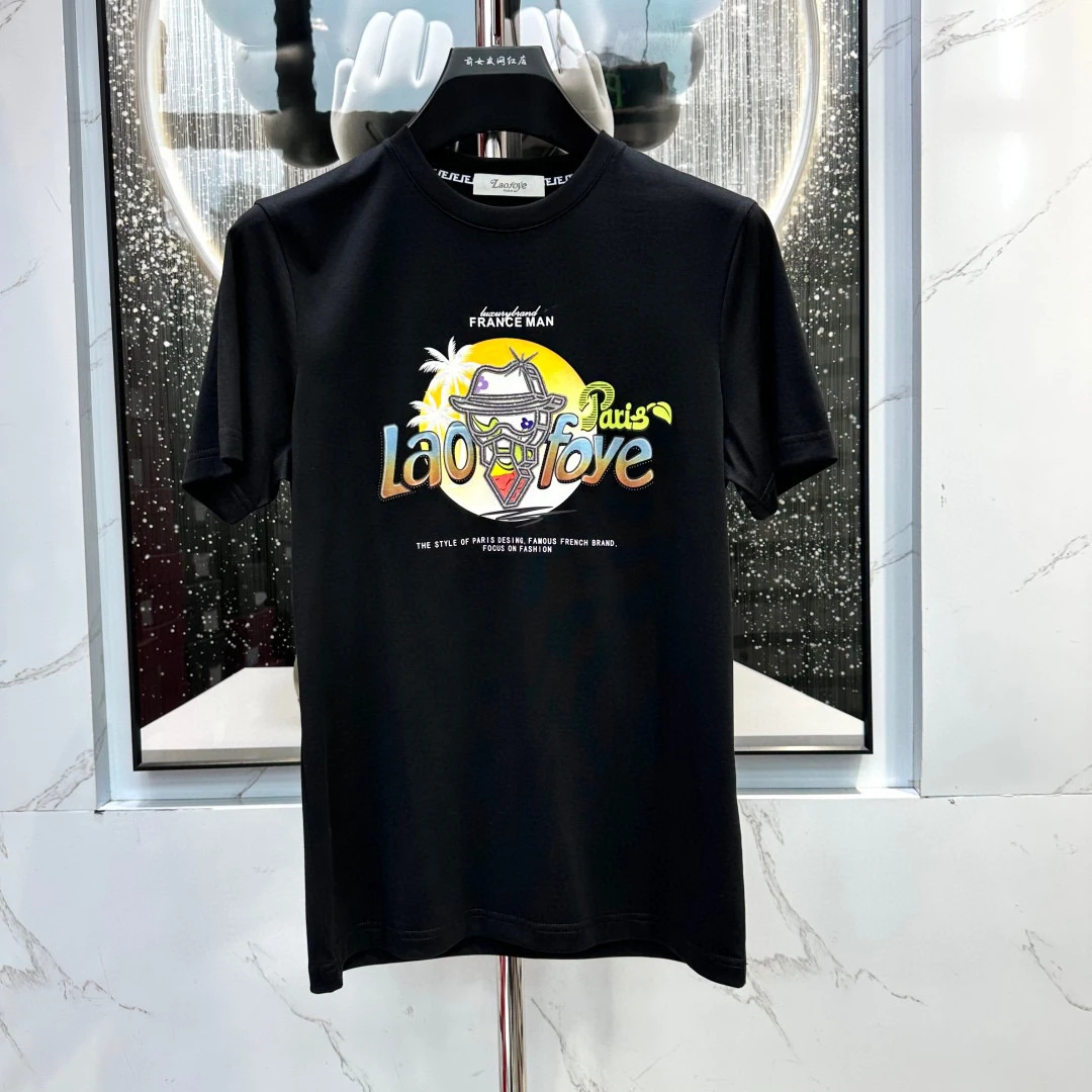 【爷短袖】新款潮流休闲时尚男士半袖圆领百搭男款春夏6051（两个色）