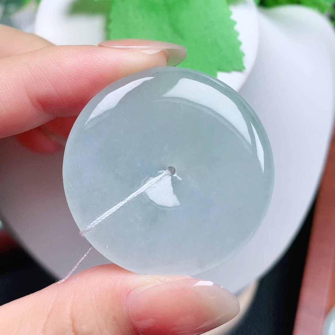 翡翠未镶嵌颈饰平安40-5,5