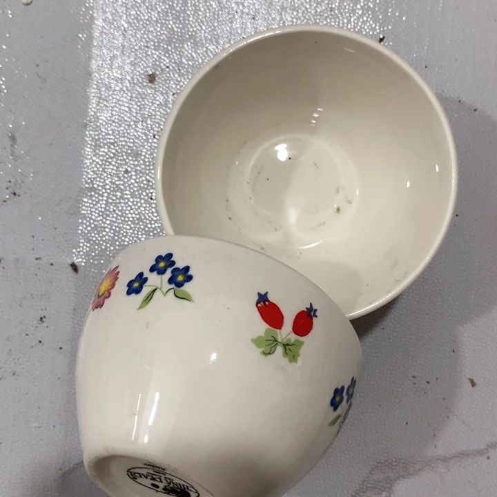 瓷片磁州窑茶杯一对微瑕疵