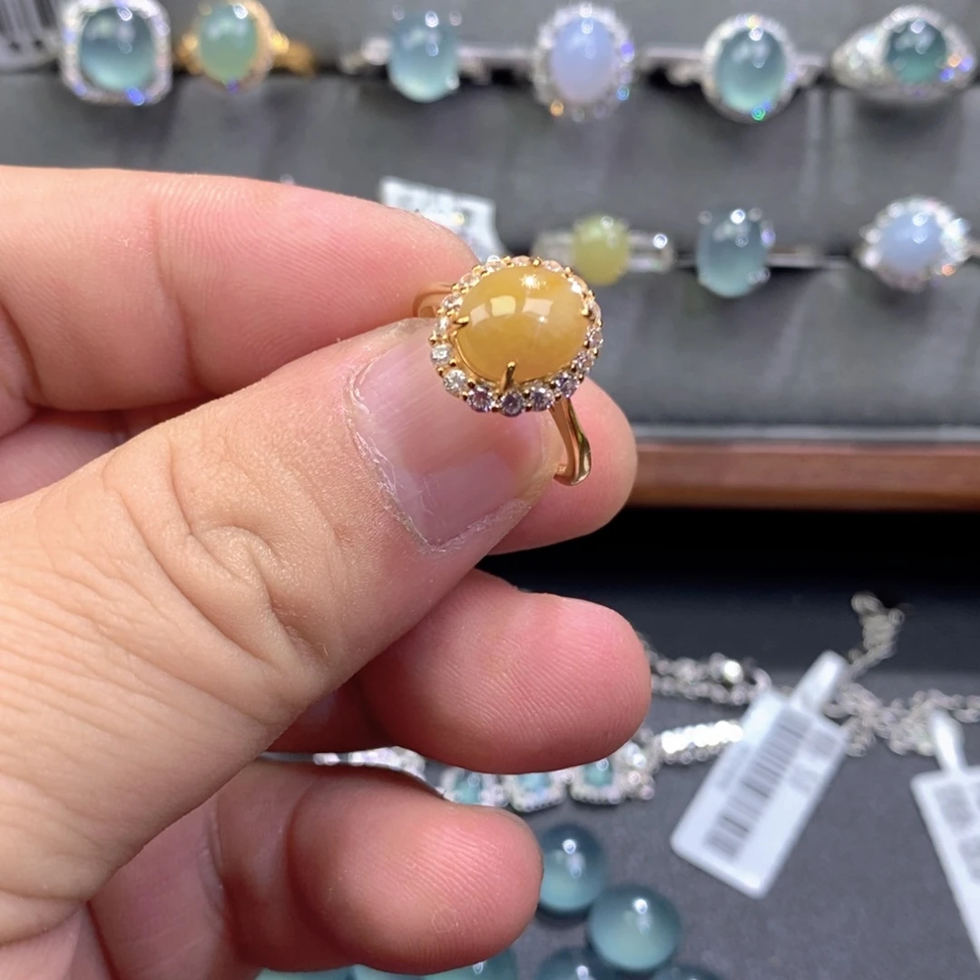 范***范翡翠未镶嵌戒指翡翠