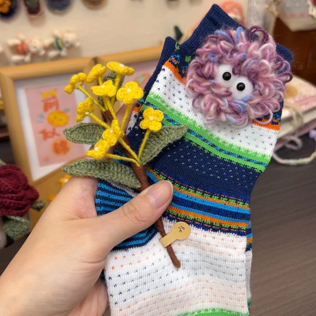 毛绒钩织刺绣手工包包玩偶居家用品