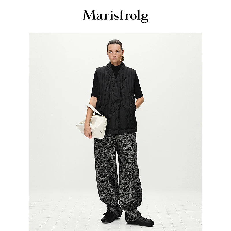 Marisfrolg玛丝菲尔秋冬新款大气休闲羽绒马夹A1EG4076Y