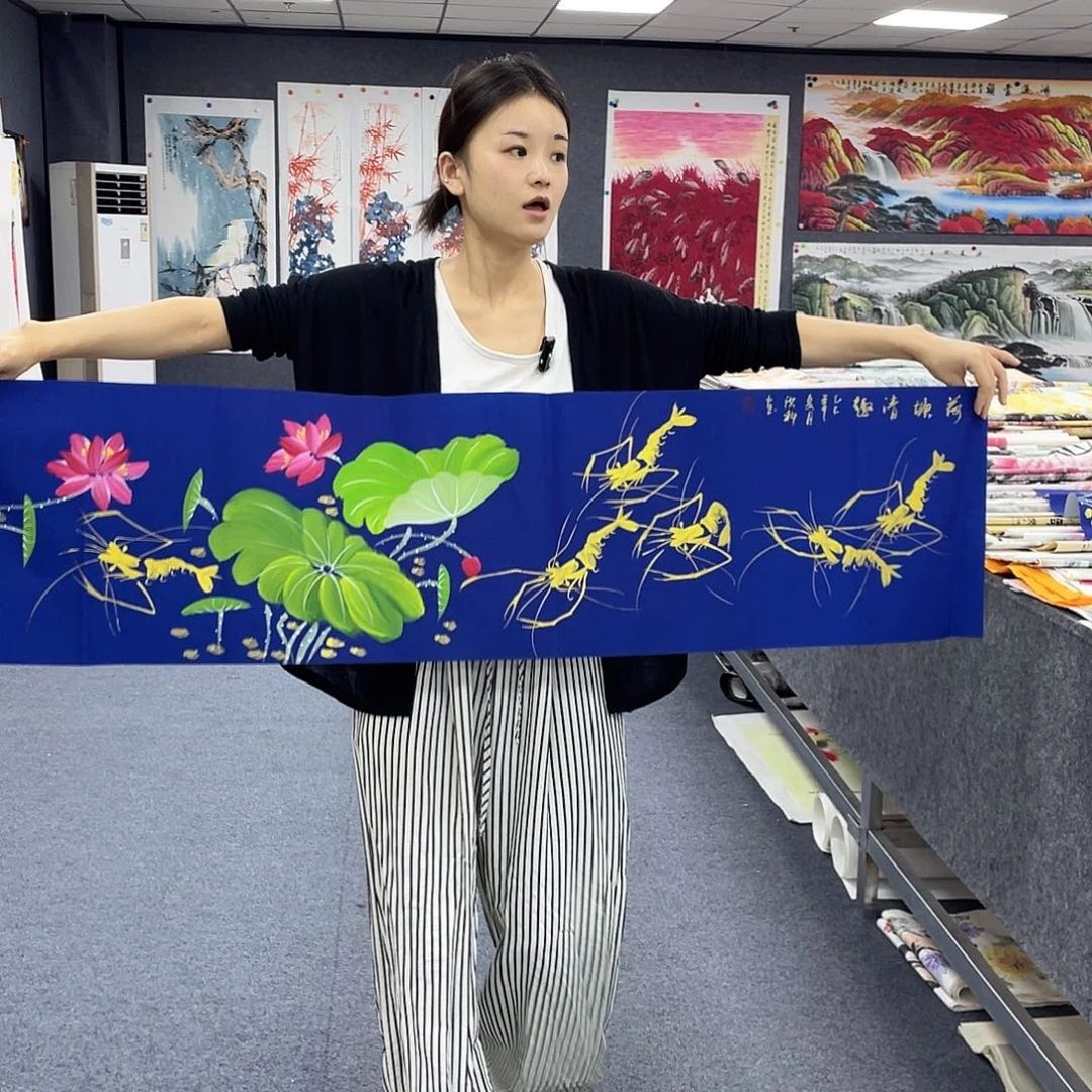 国画作品小姐姐放漏…