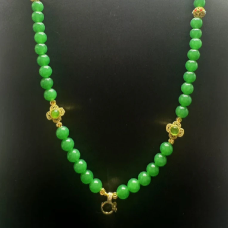 翡翠万能链8mm时尚