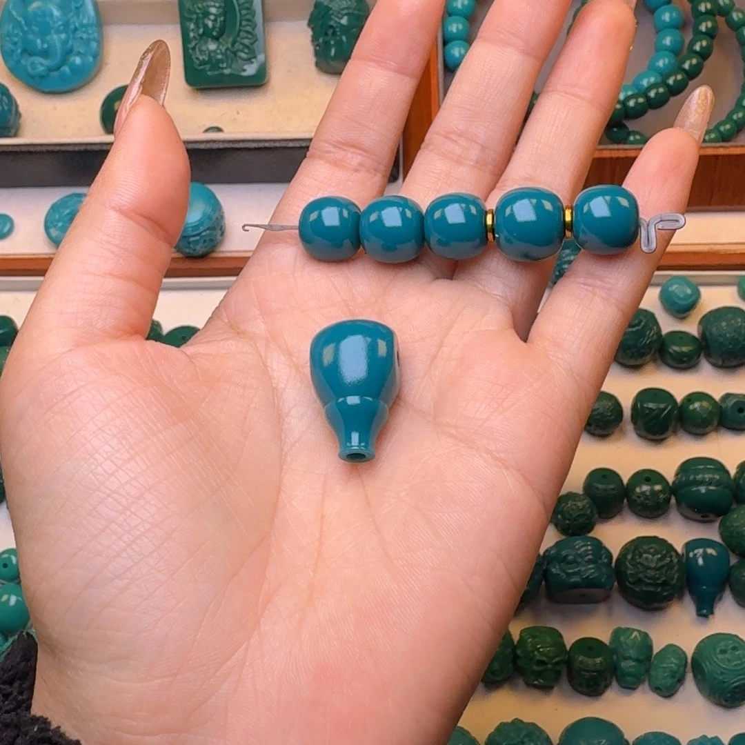 生***玩颈饰玻璃文玩配饰11