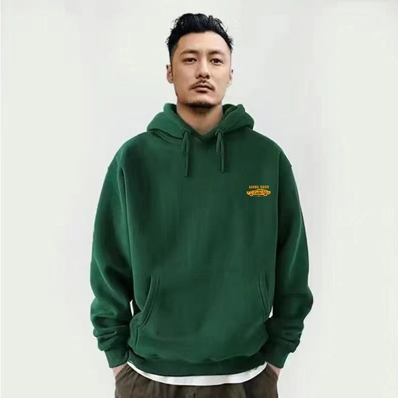 重磅卫衣男潮牌秋冬款高级感加绒外套秋季美式复古高街连帽衣服