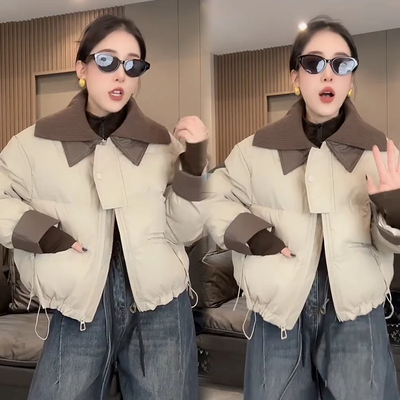 2025秋季新款时尚显瘦气质网红高档洋气女高级百搭宽松大码棉外套