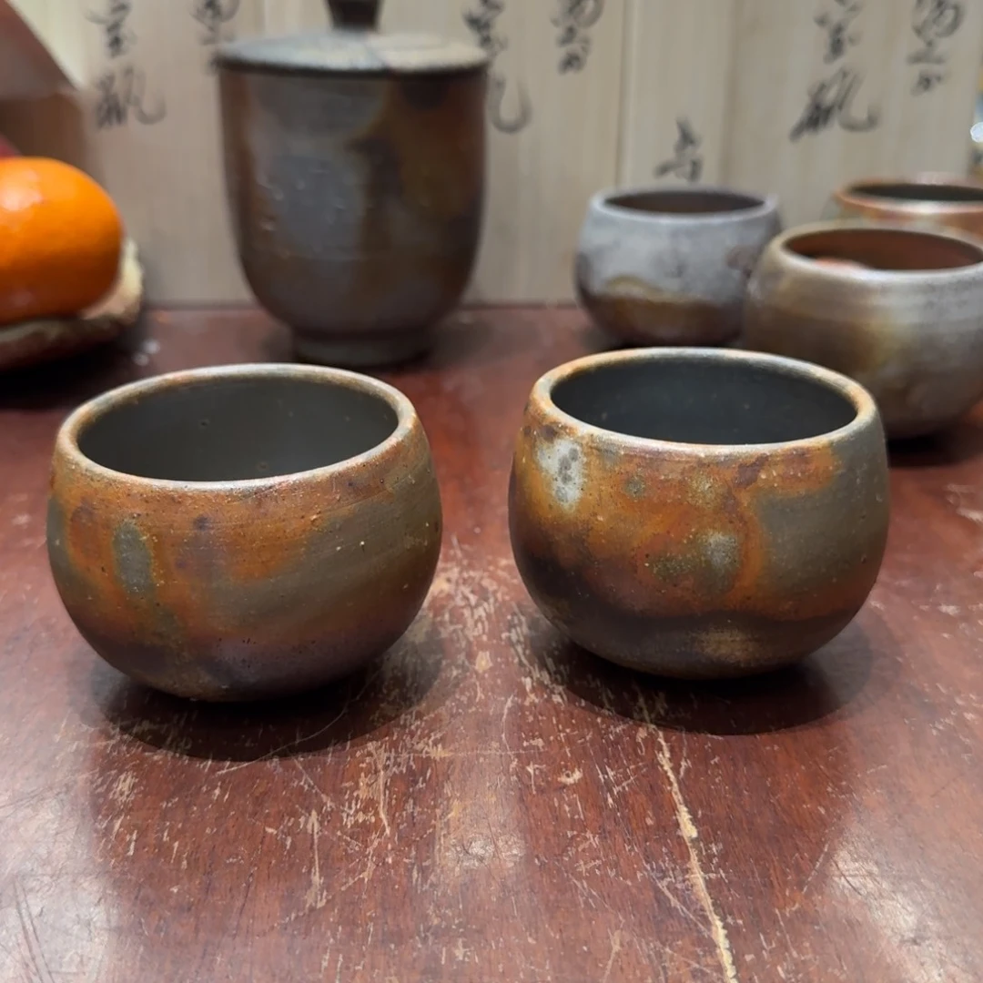 ₍****森敏章备前烧摇摇杯福利一口价