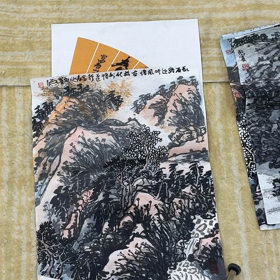 国画小尺幅手绘作品