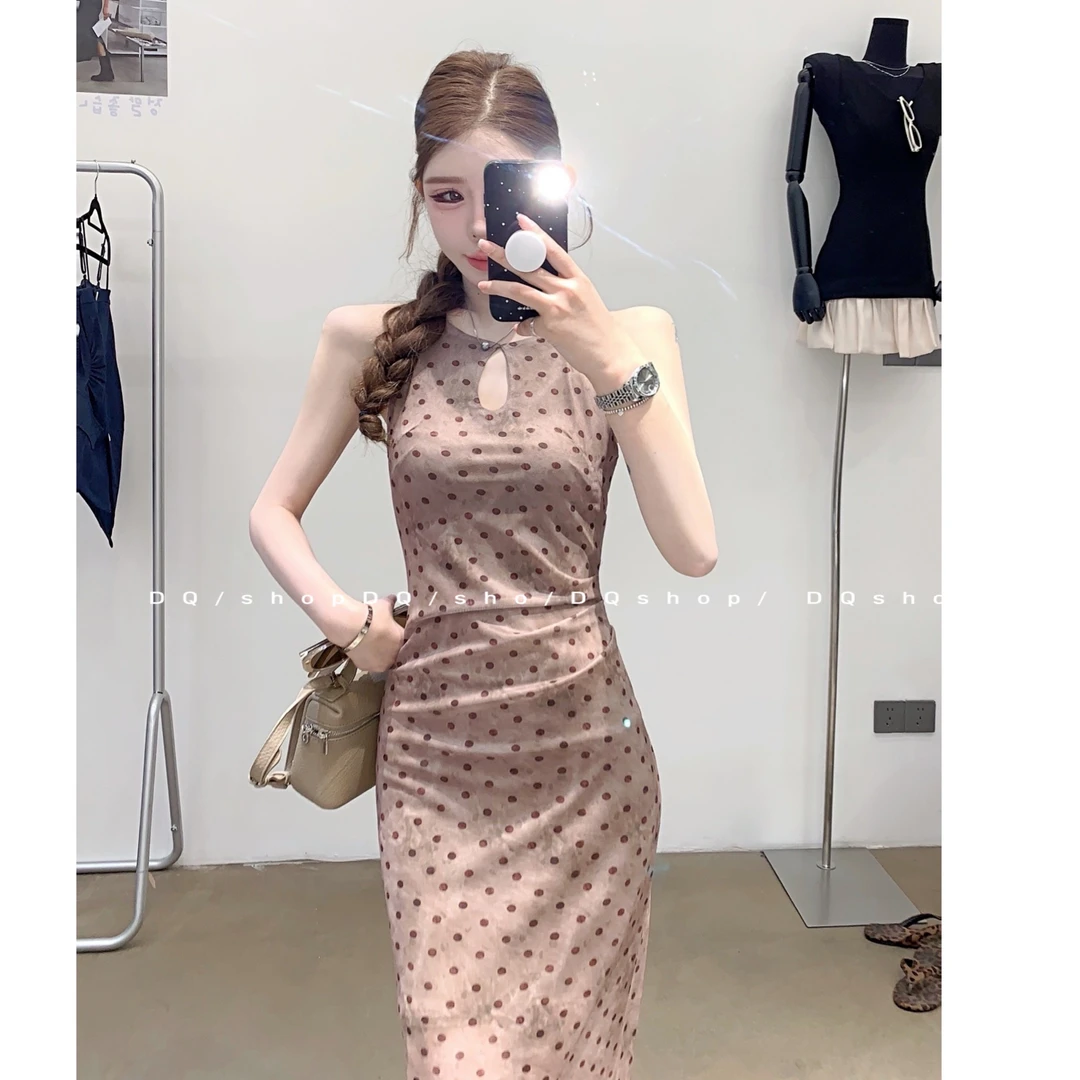 【 复古胶片】 点点连衣裙