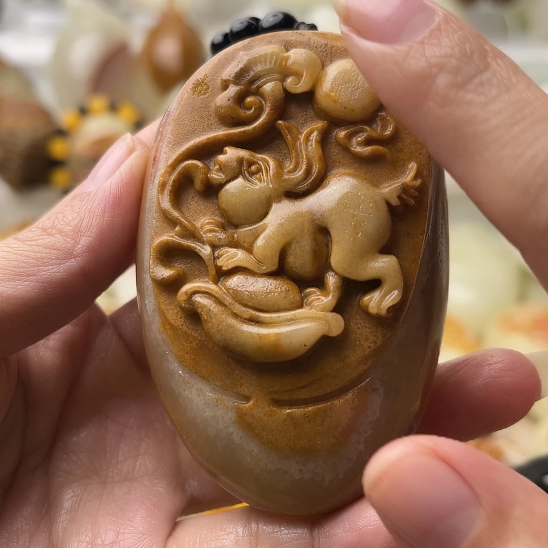 石材古青石不退换兔