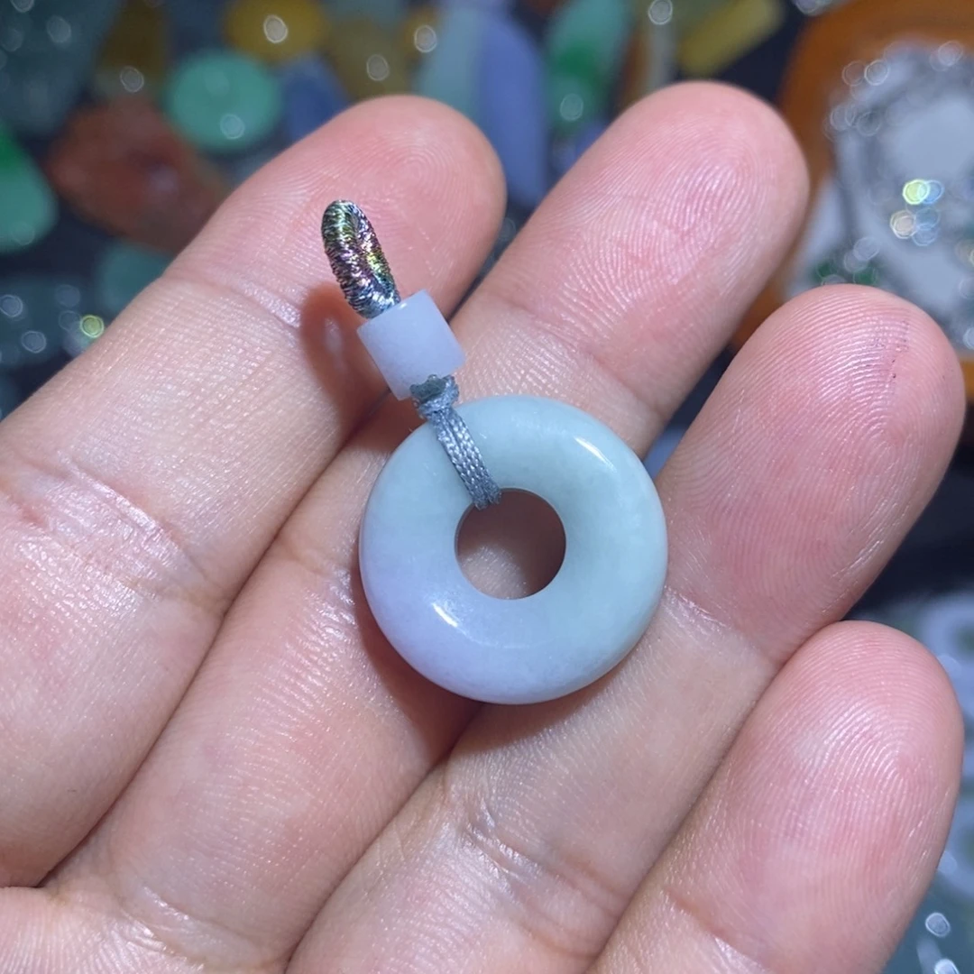 玉***厂翡翠合金颈饰翡翠