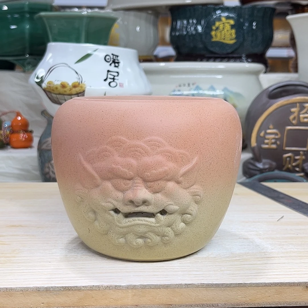 陶瓷绿植多肉微瑕花盆口径10*11底无孔