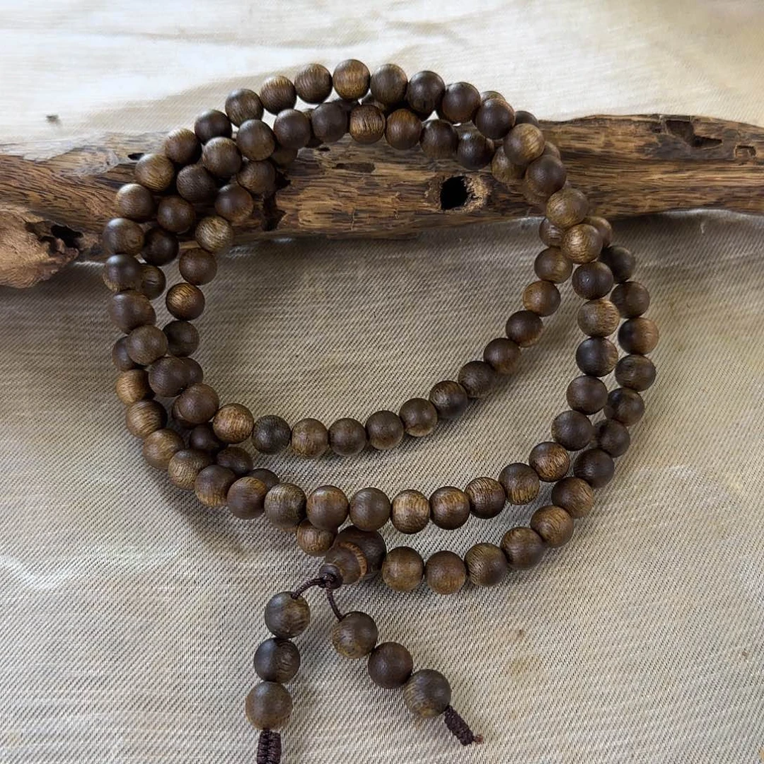 沉香碎屑沉香白奇母树08圆珠多圈28克收藏级多样性发一