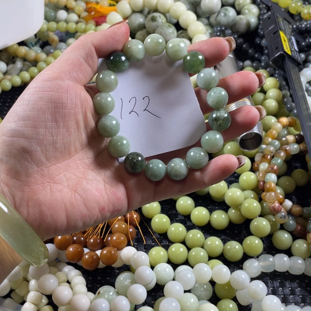 蛇纹石玉未镶嵌手链