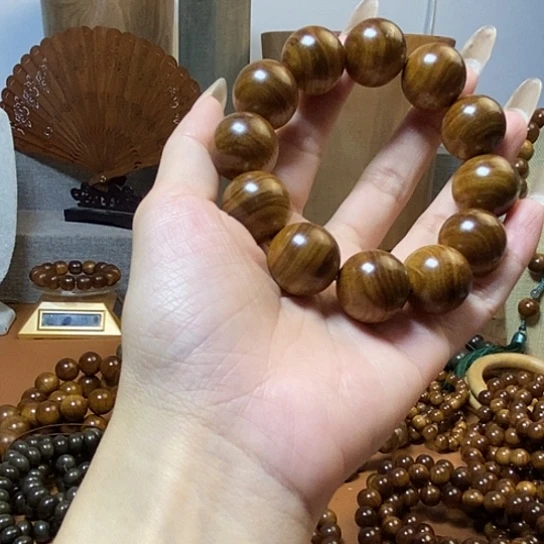 老山檀香黑肉沉水2.0手串