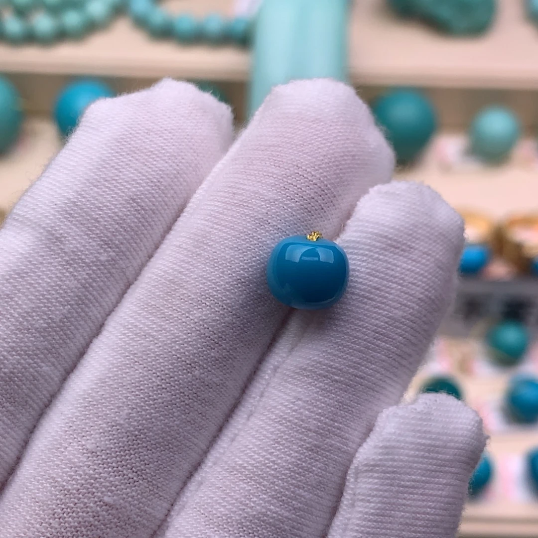 绿松石未镶嵌珠宝奇石8.5×7