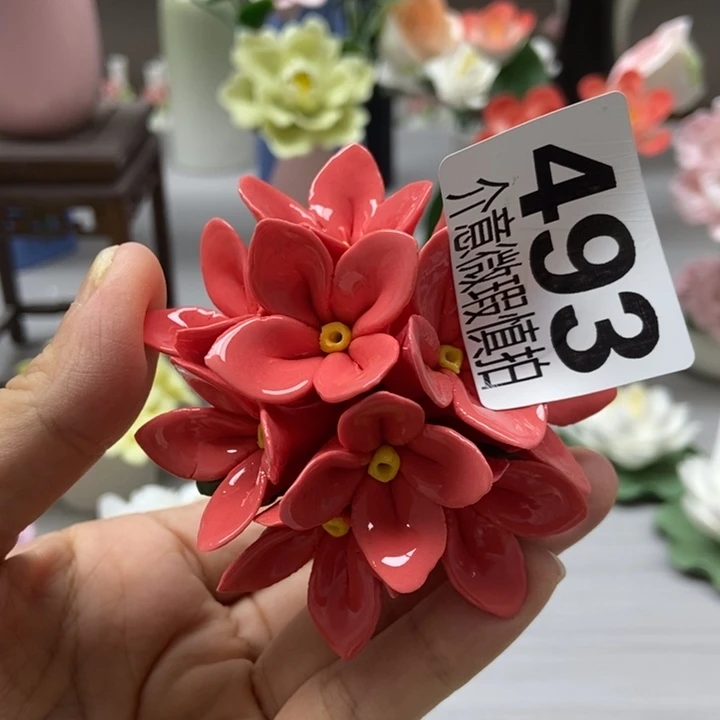 陶瓷手工制作陶瓷花