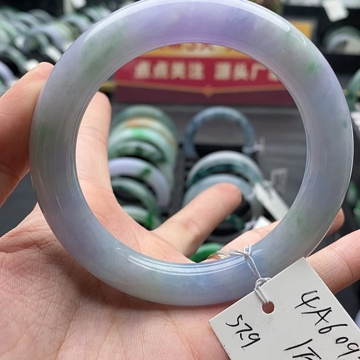 未镶嵌手镯翡翠57➕圆条