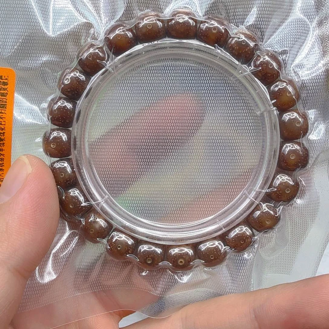 星月菩提手串30殿堂粉冰星月菩提单圈1.0