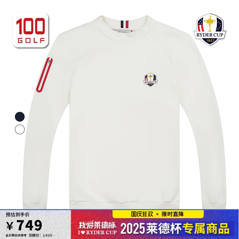 RYDER CUP莱德杯高尔夫男装秋冬保暖宽松golf圆领卫衣RM232PC123