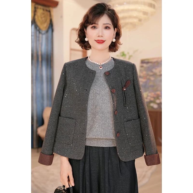 【秋】年轻妈妈秋时尚洋气外套2025新款洋气中老年时尚上衣服