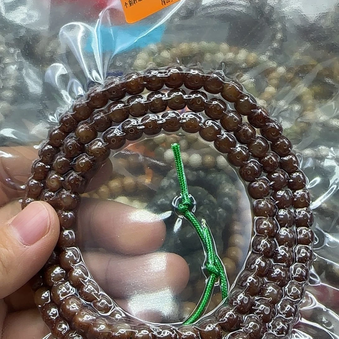 星月菩提手串207殿堂粉冰星月菩提76-108长条