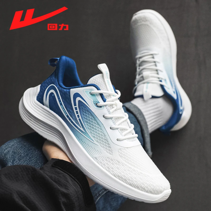 Warrior/回力新款运动鞋休闲百搭轻便男鞋软底减震网面