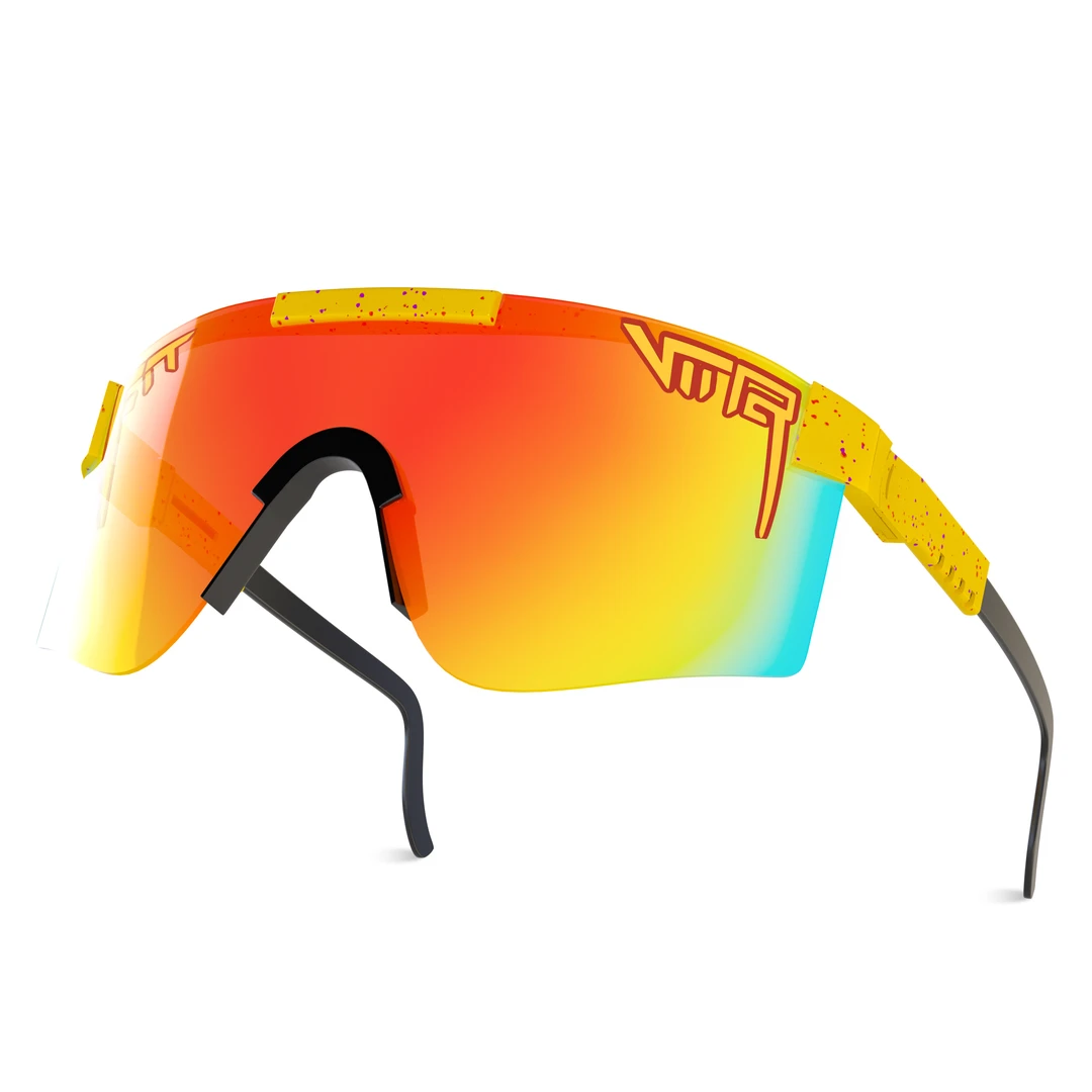 欧美跨境户外骑行男女炫彩可调节防风户外运动太阳镜运动风防风沙