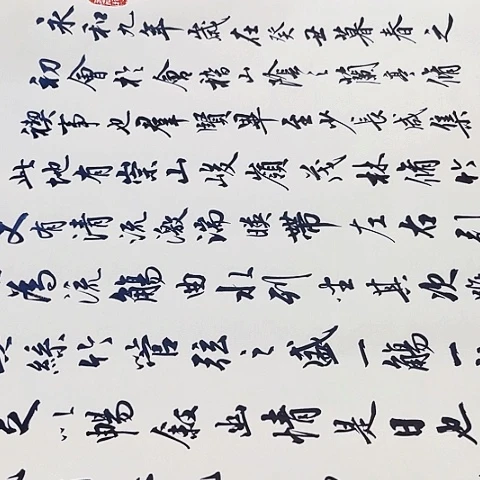 金***产兰亭集序行书六尺作品
