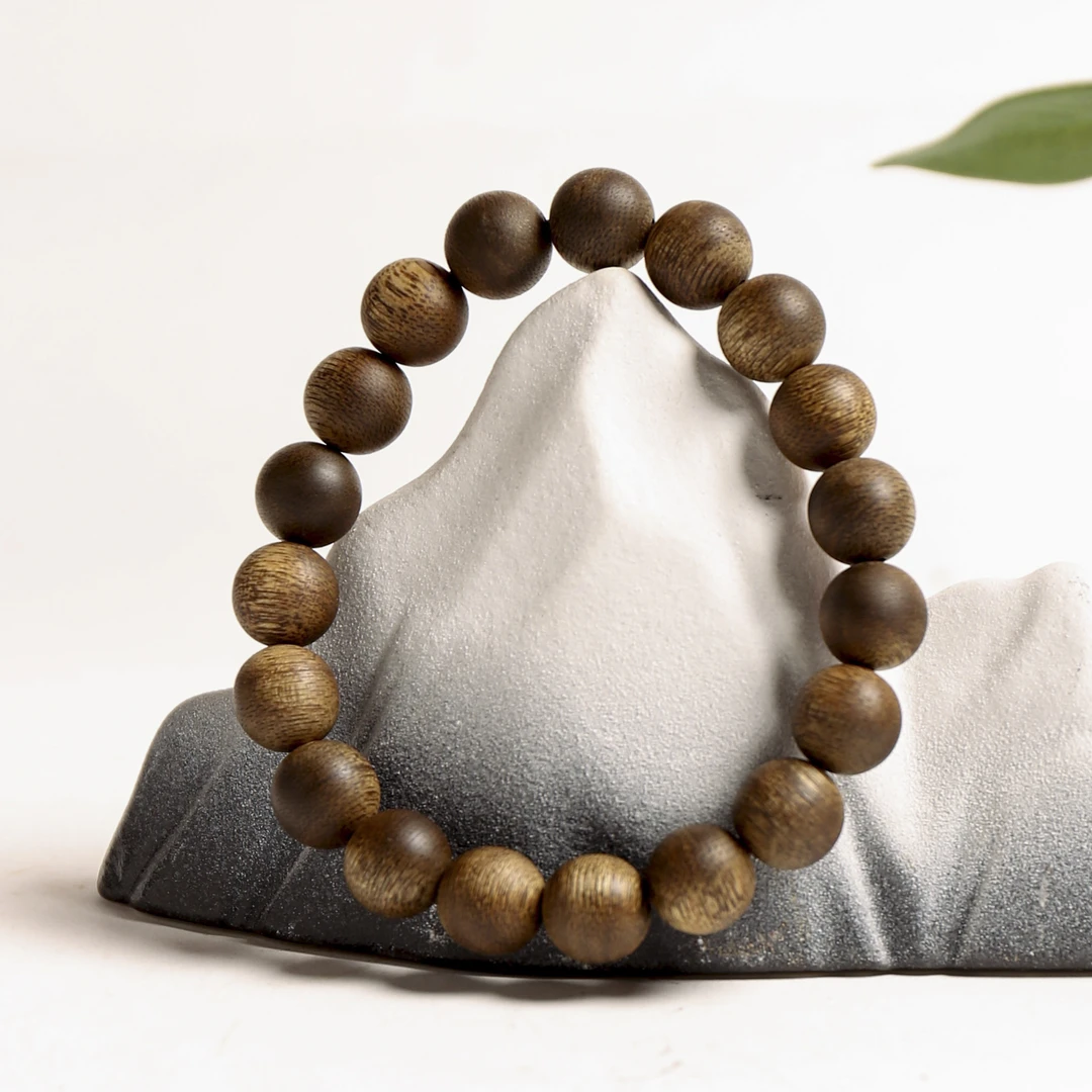 沉香【非遗严选】文莱沉香九分沉单圈手串10mm FY0001