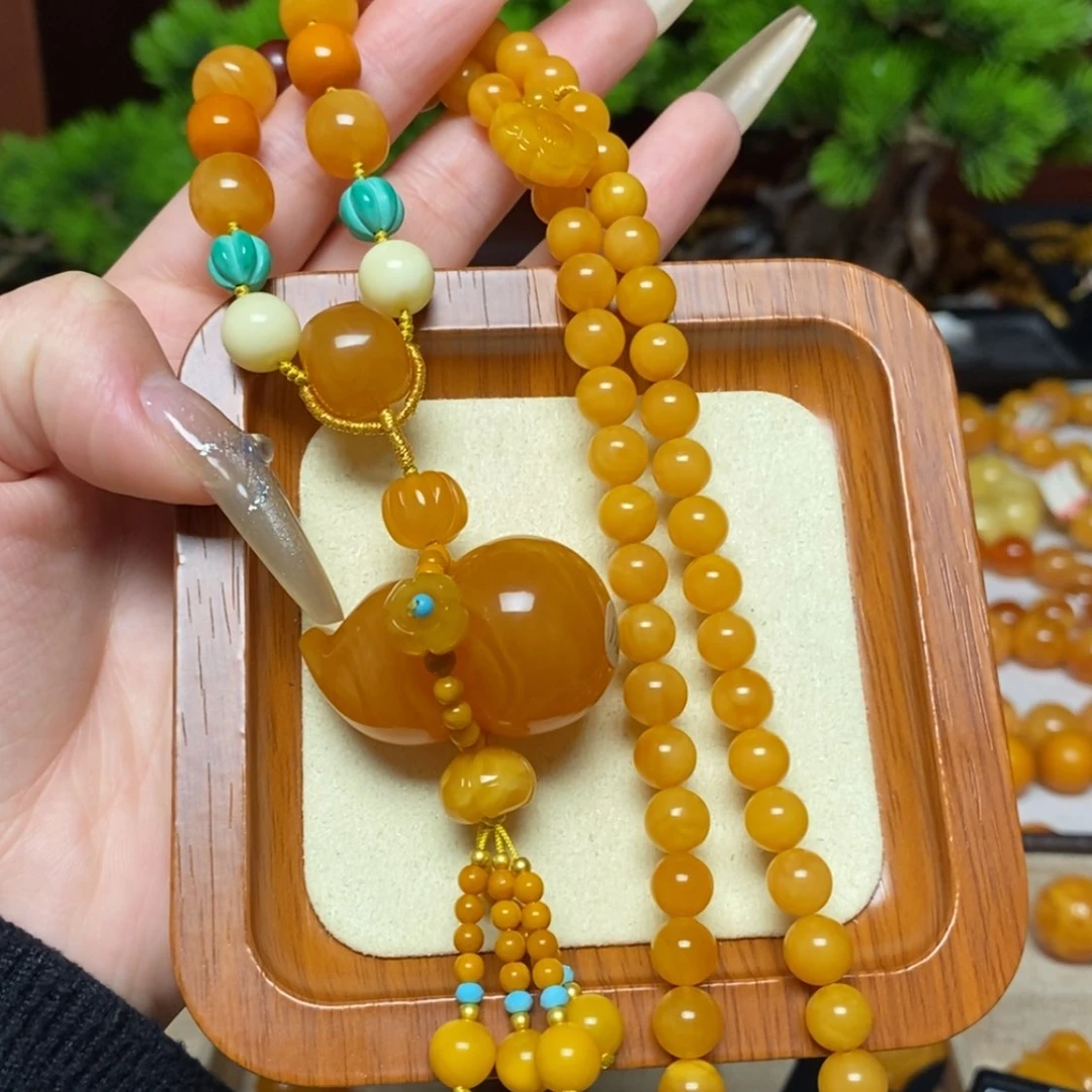 【闪购商品】蜜蜡颈饰未镶嵌项链