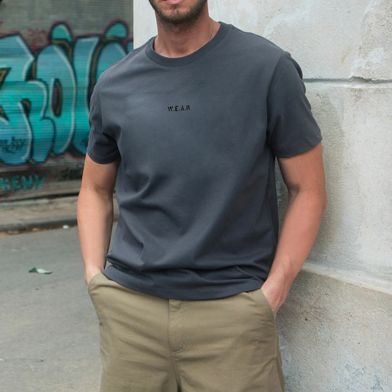 断码清货 索罗纳凉感t恤男士正肩短袖夏季透气美式大码男装圆领