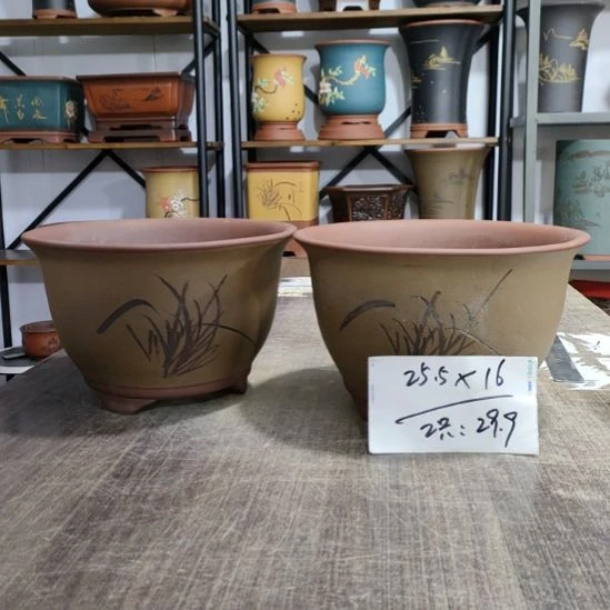 紫砂花盆库存尾货清仓