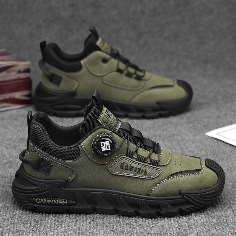 男鞋2025早春新款时尚运动休闲鞋免系带男士百搭增高防滑潮鞋男