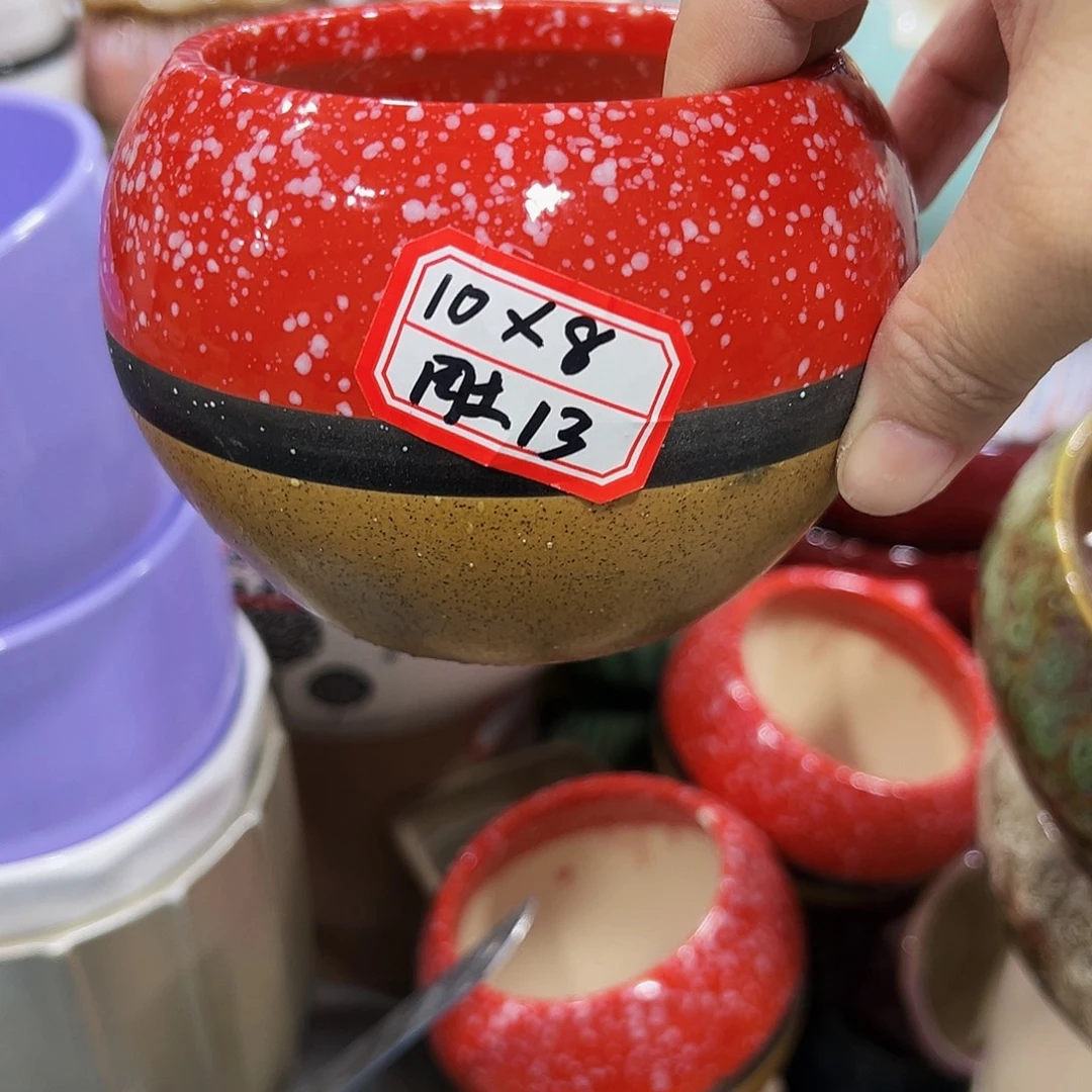 外贸尾单陶瓷花盆凑单10米包邮