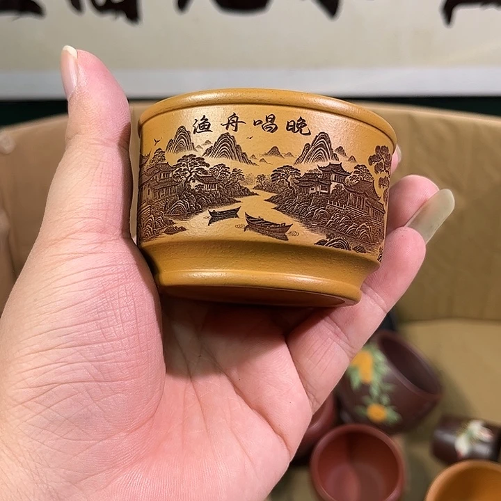茶杯紫砂全手工紫砂主人杯