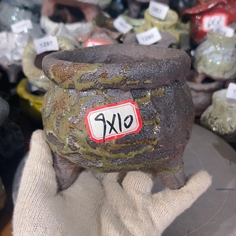 粗陶花盆手工花盆制作