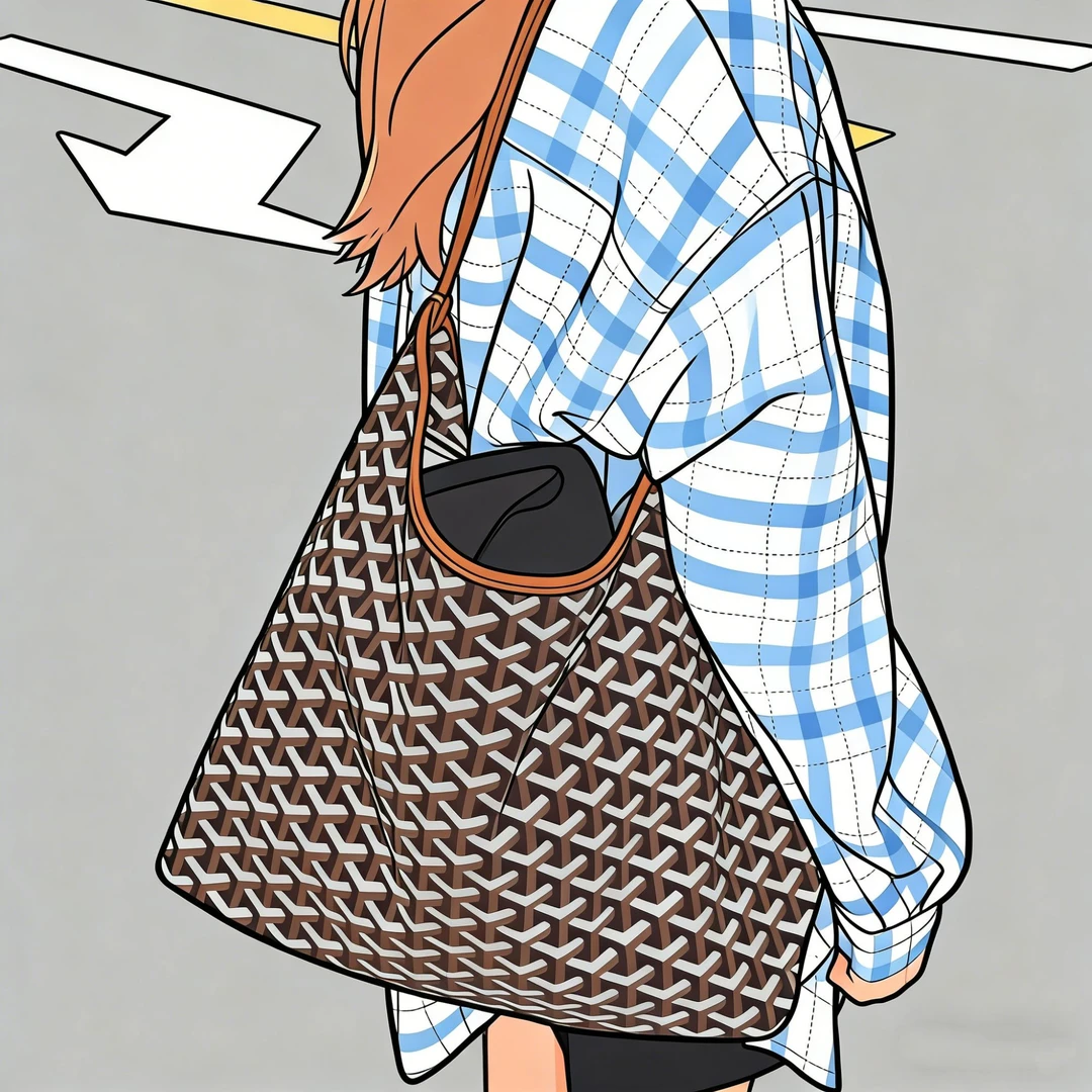 【HOBO】高定流浪包慵懒风棉麻牛皮腋下包