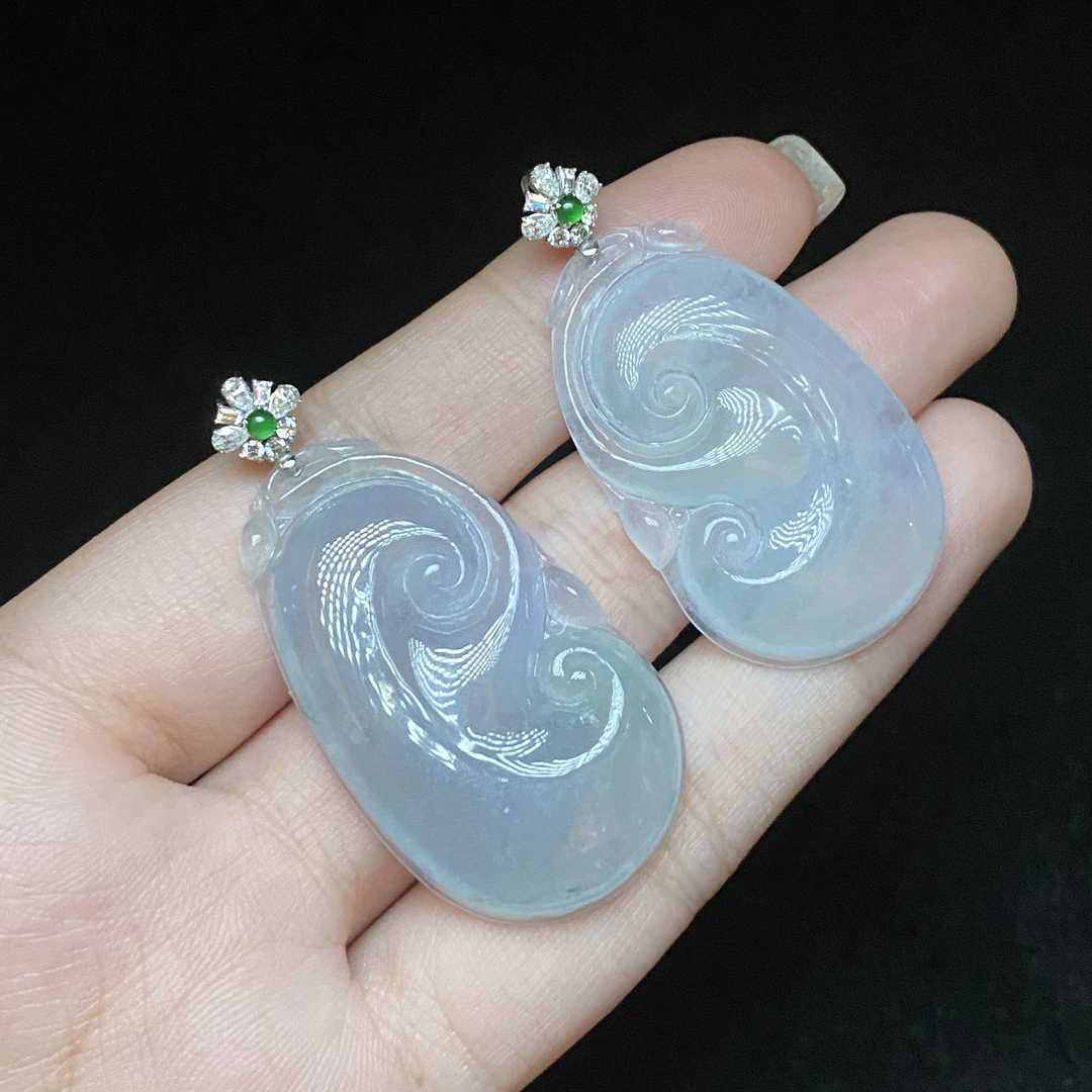 【小北好物】18K金翡翠吊坠约22*36mm【多样性发一件】QS27X177